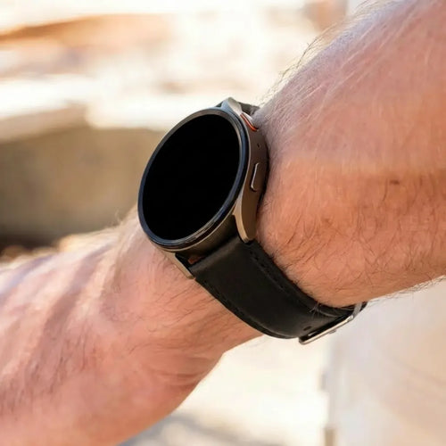 Bandz Xiaomi Amazfit GTS Leather Strap 'Easy Fit' (Black)