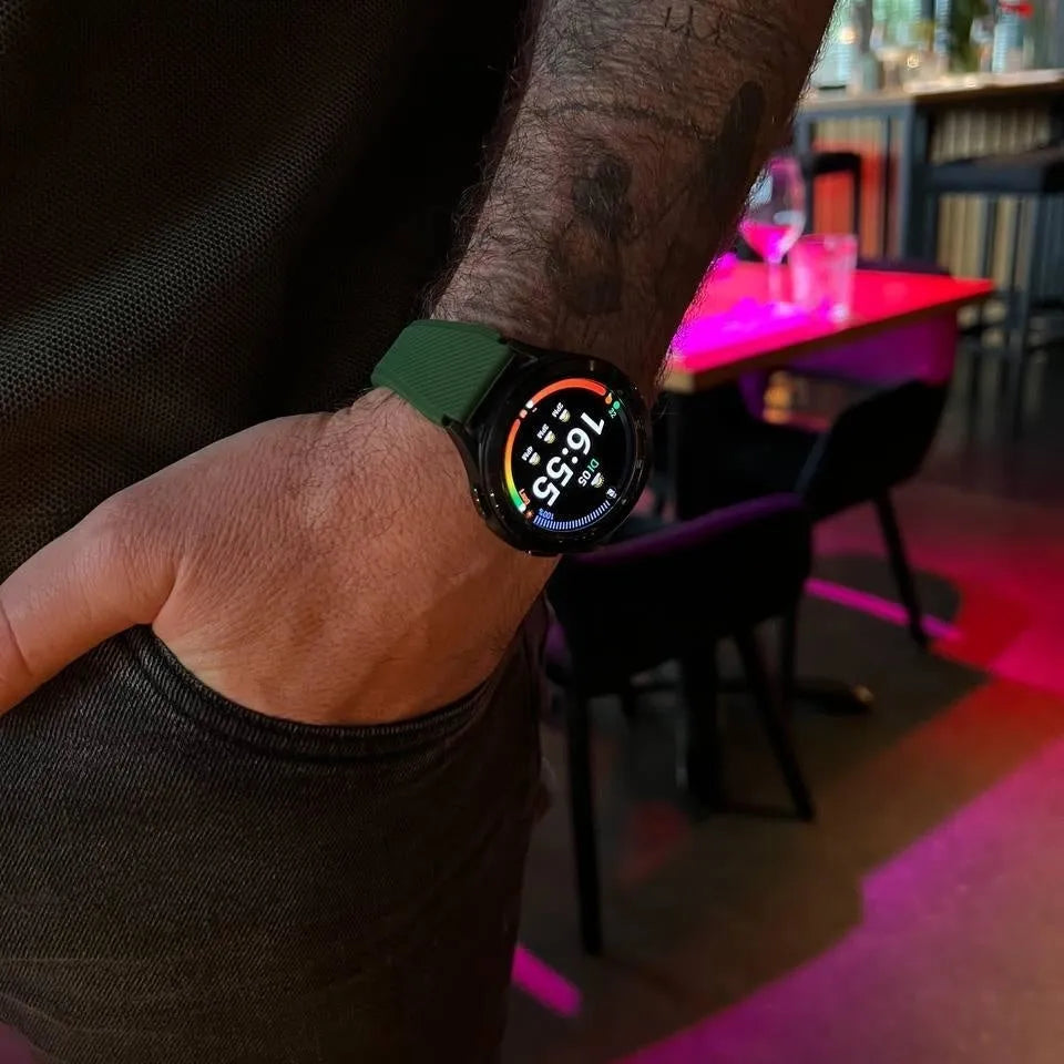 Oppo Watch X Twill Silicone Strap (Dark Green)