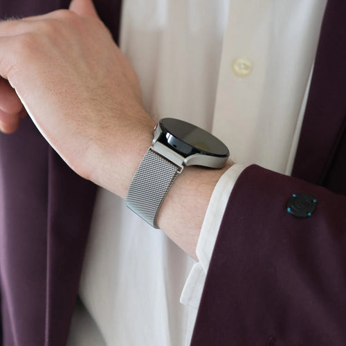 Bandz Coros Apex 2 Pro Milanese Loop Strap (Silver)