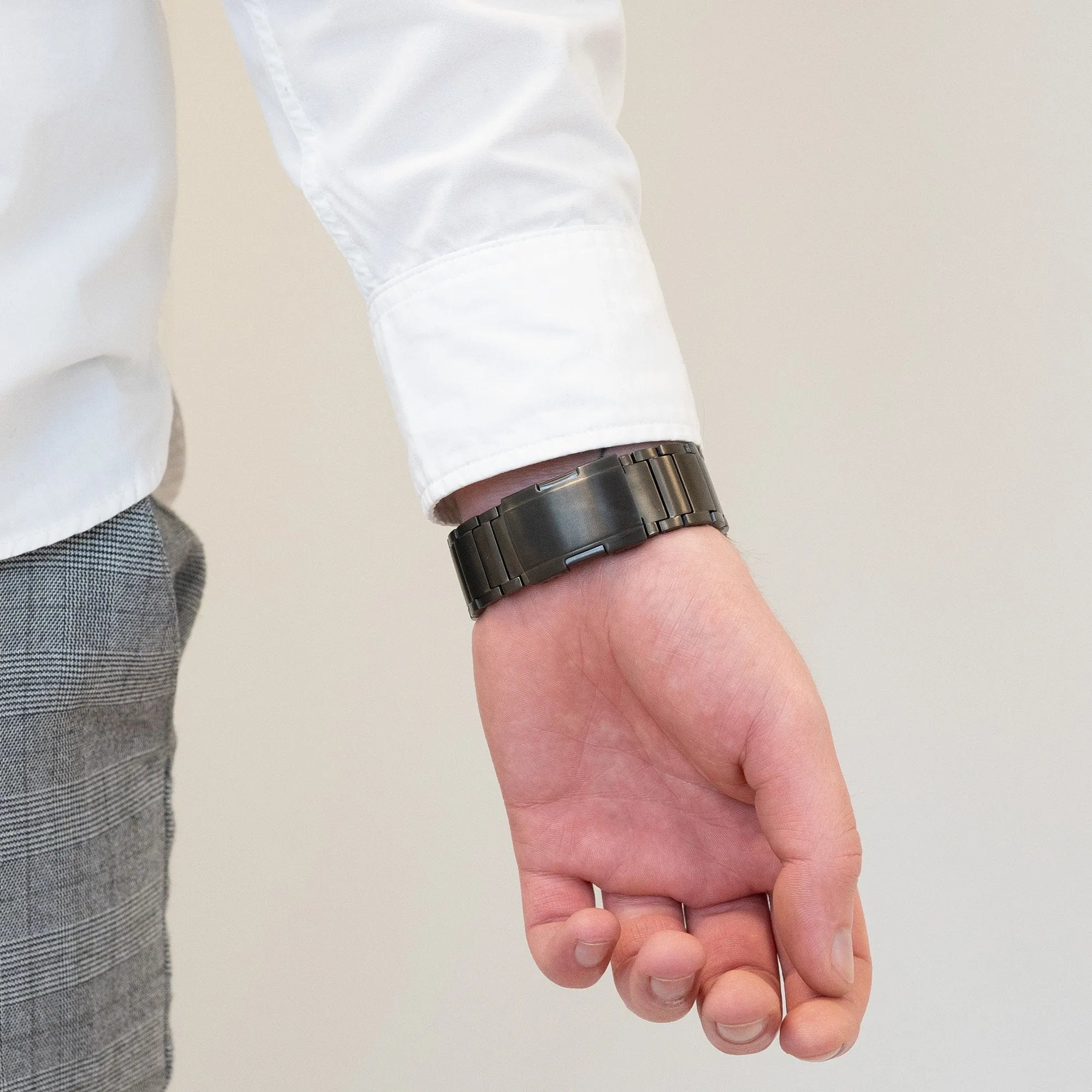 Bandz Oppo Watch X2 Titanium Link Strap (Graphite)