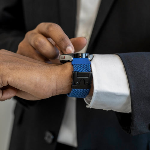 Samsung Galaxy Watch 5 - 40mm Braided Strap with P-Buckle (Blue)