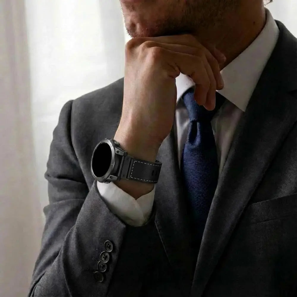Garmin Fenix 3 Premium Leather Strap (Black)
