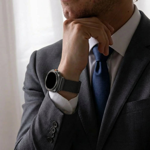Bandz Samsung Galaxy Watch Ultra 2 Milanese Loop Strap (Black)