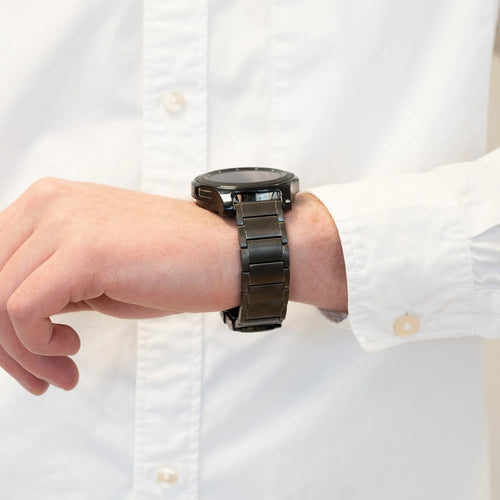 Bandz Noise Noisefit Halo Plus Titanium Link Strap (Graphite)