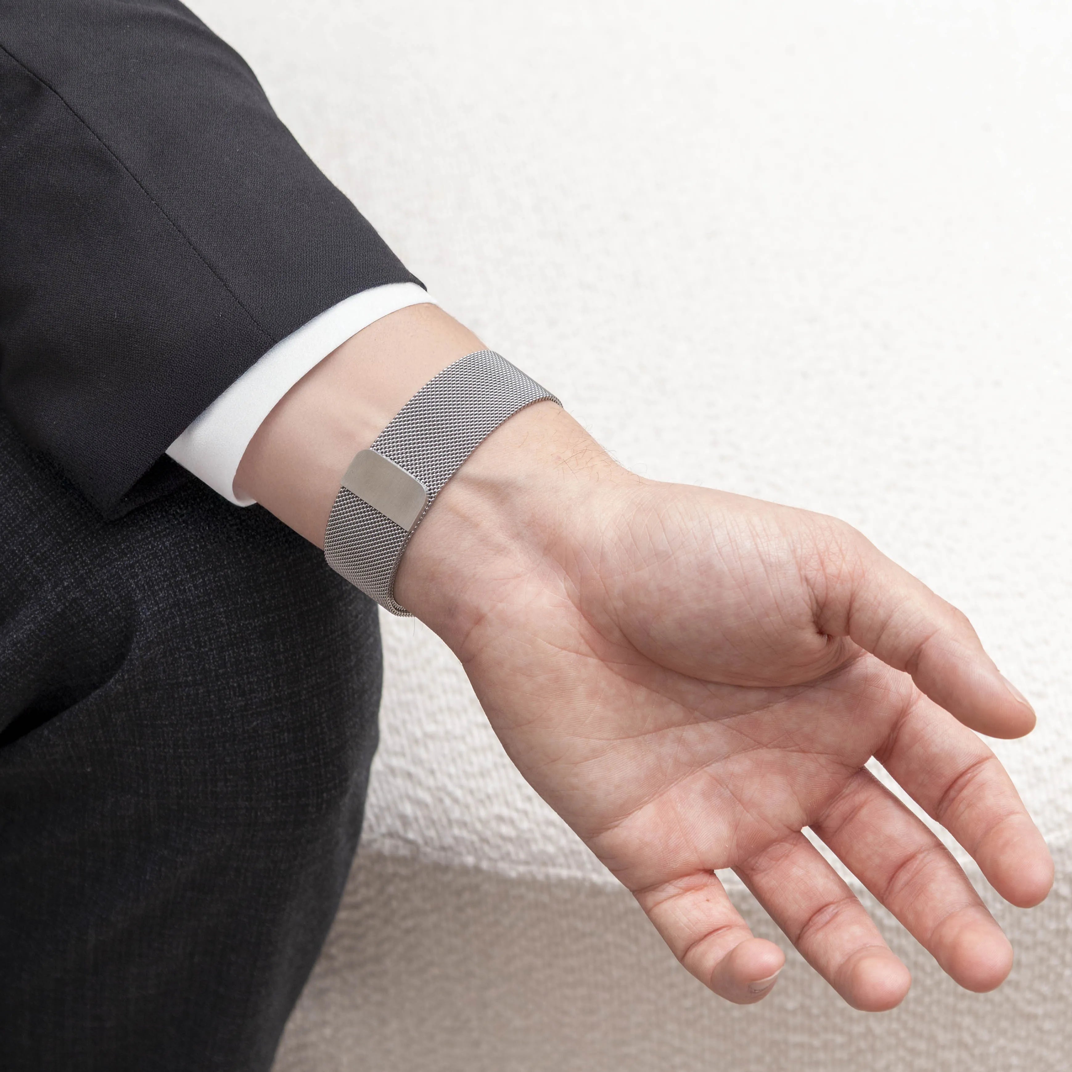 Milanese Strap, silver, lifestyle photo