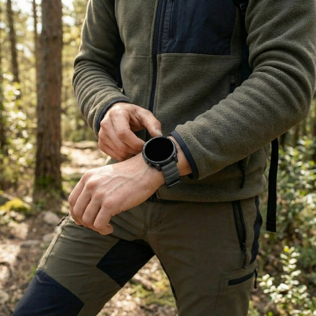 Garmin D2 Mach 2 - 47mm Trail Silicone Strap (Dark Grey)