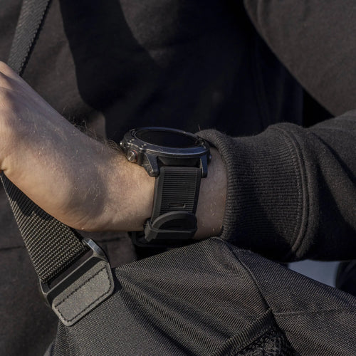 Silicone Strap, black, lifestyle photo