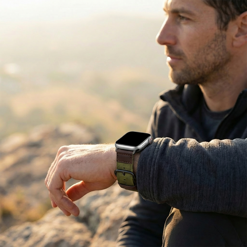 Apple Watch Ultra Canvas Strap (Army Green)