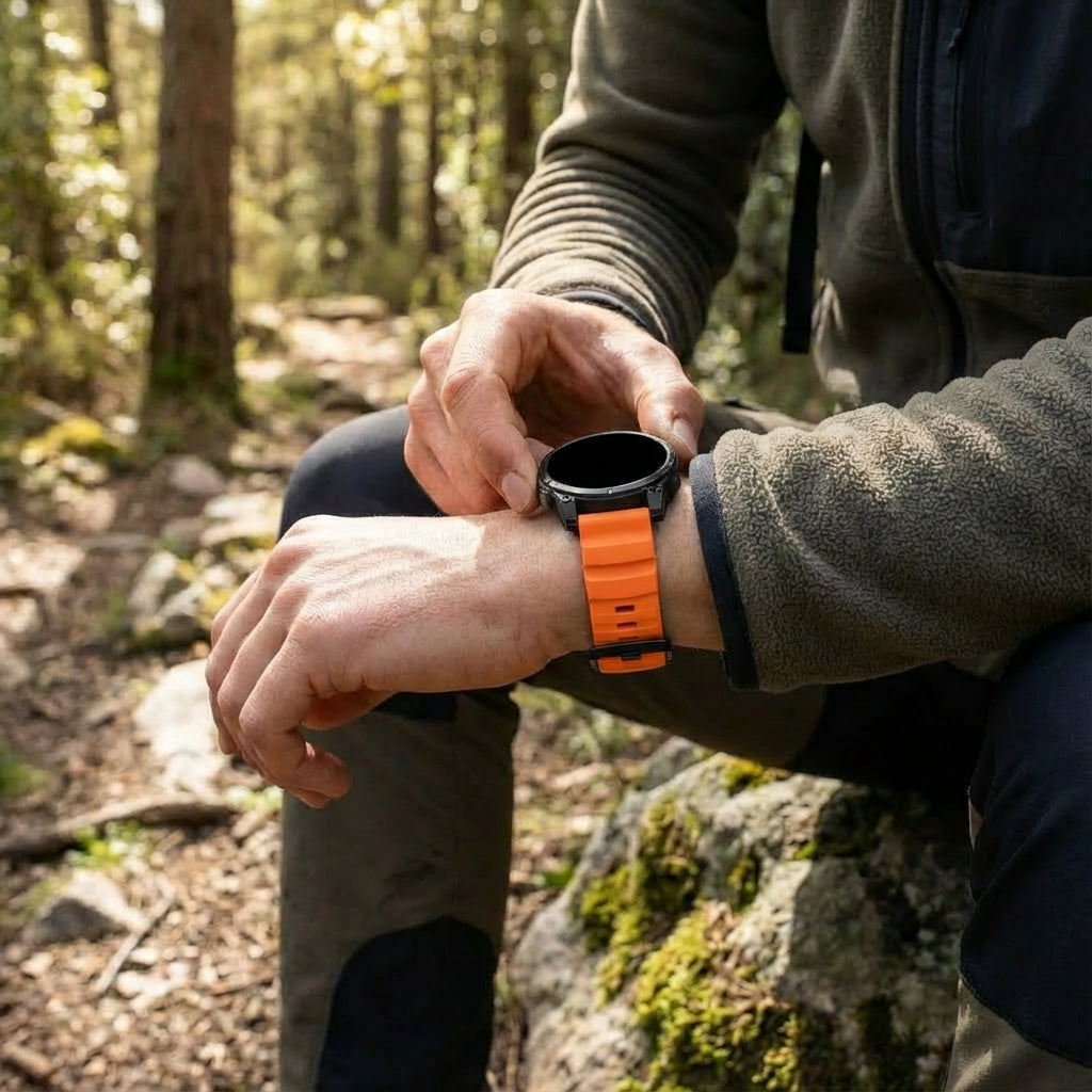 Garmin Approach S62 Trail Silicone Strap (Orange)