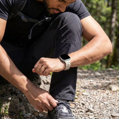 Bandz Apple Watch Ultra Silicone Strap 'Outdoor' (Starlight)