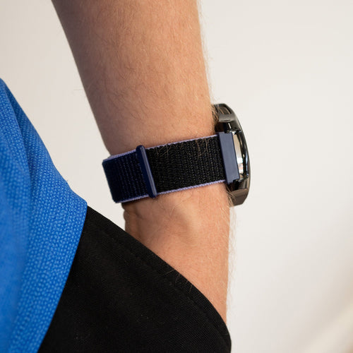 Garmin Forerunner 255 Nylon Strap (Blue/Black)
