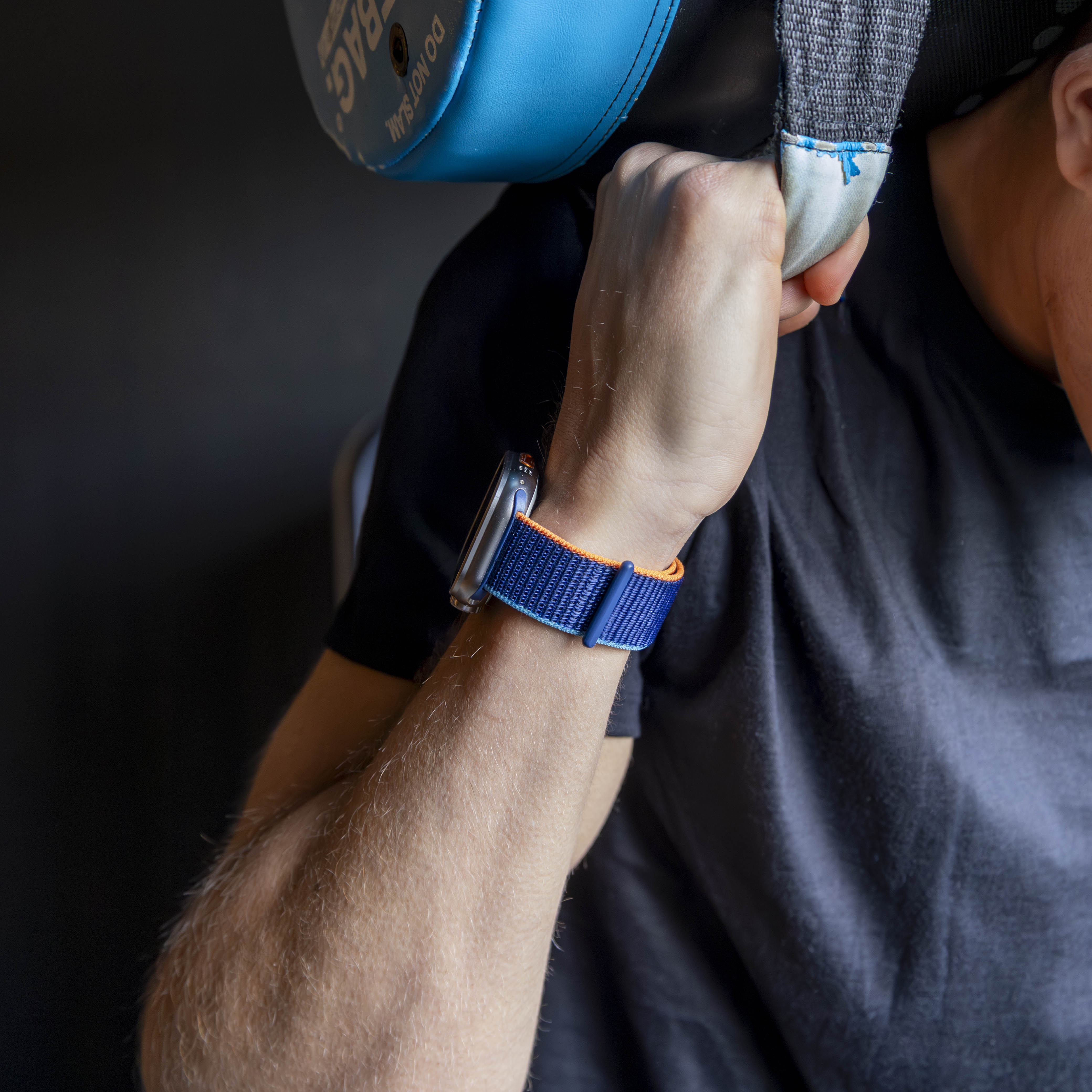 Bandz Apple Watch Ultra Nylon Strap 'Classic' (Blue Mix)