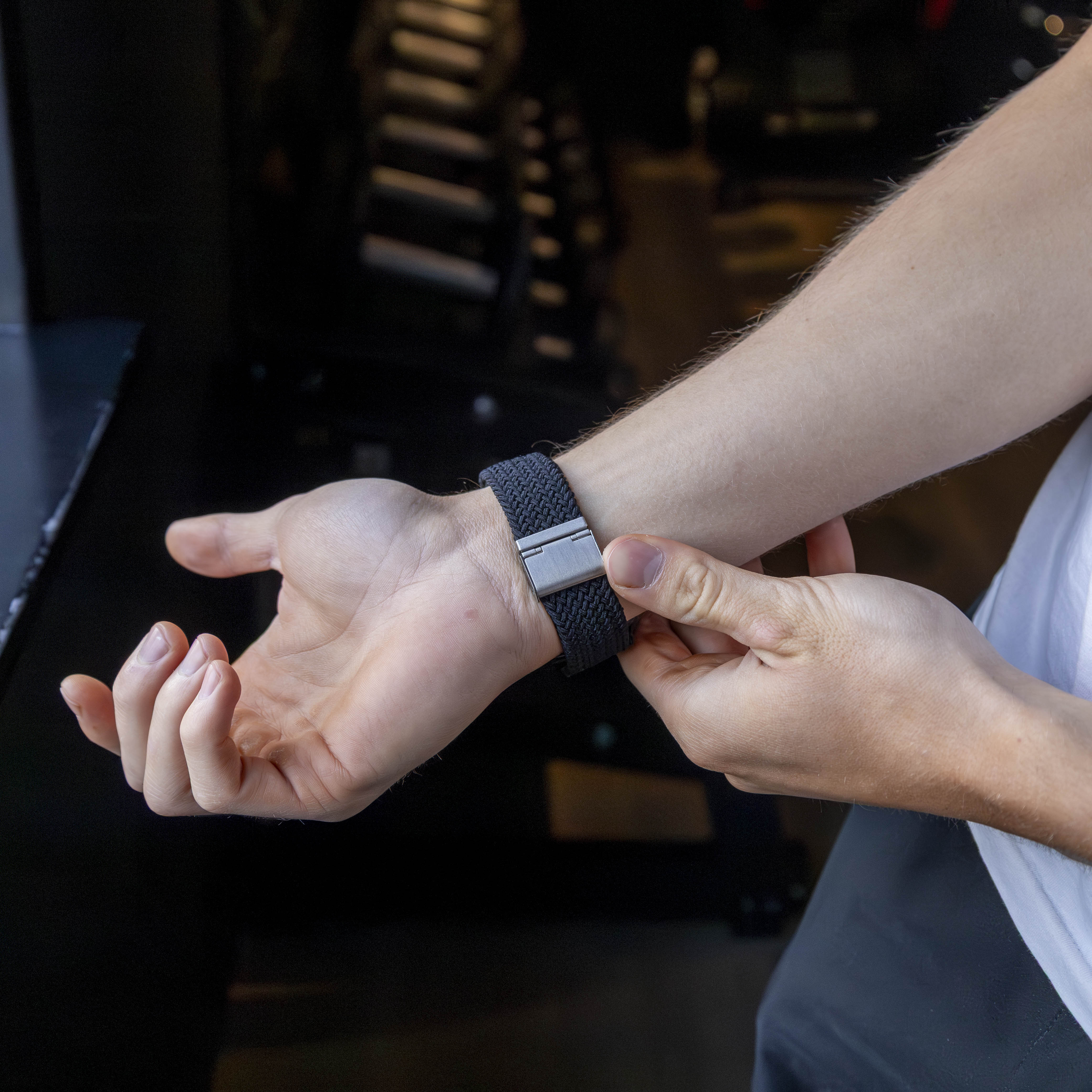 Samsung Galaxy Watch Ultra 2 Braided Nylon Strap (Black)