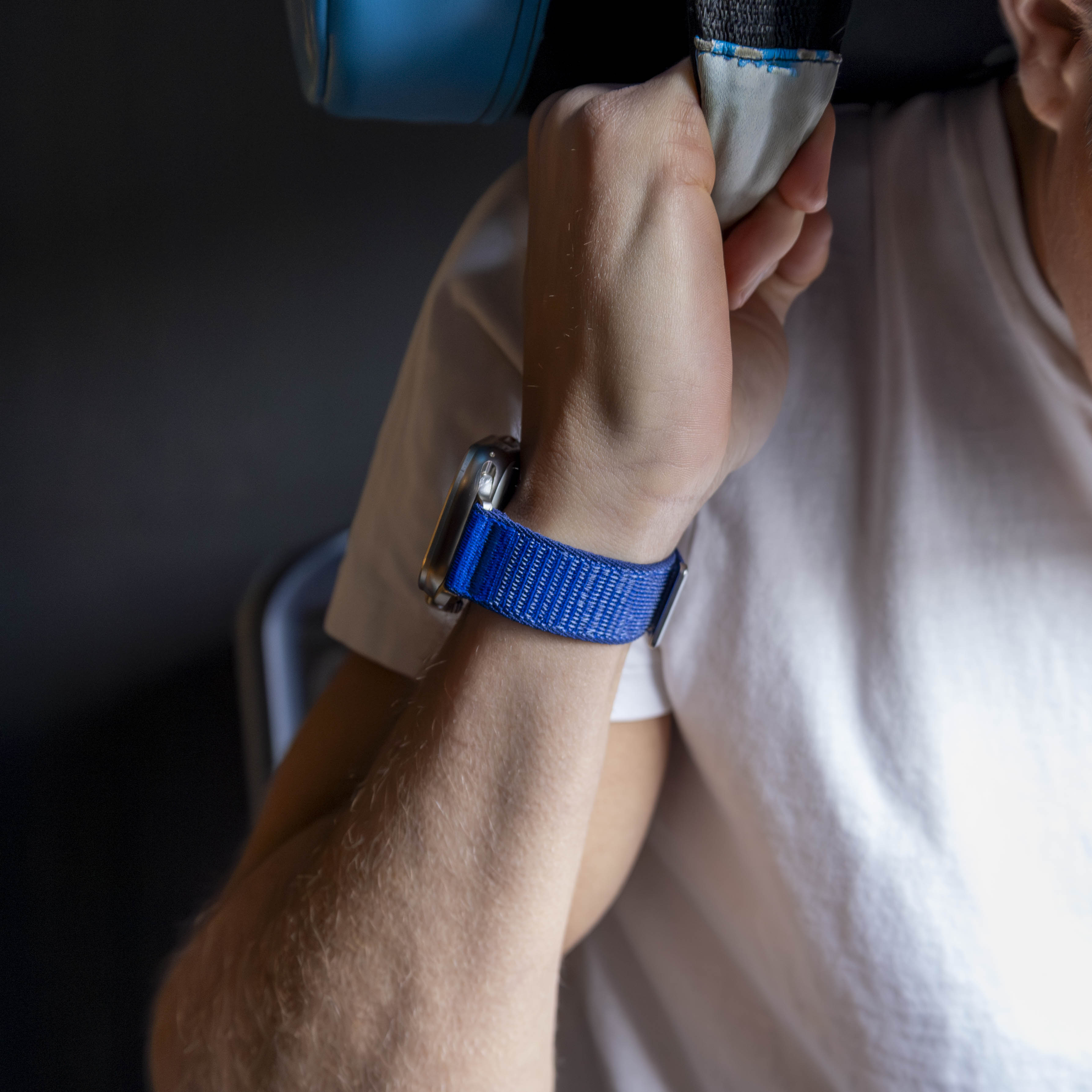 Apple Watch Ultra Wave Nylon Strap (Royal Blue)