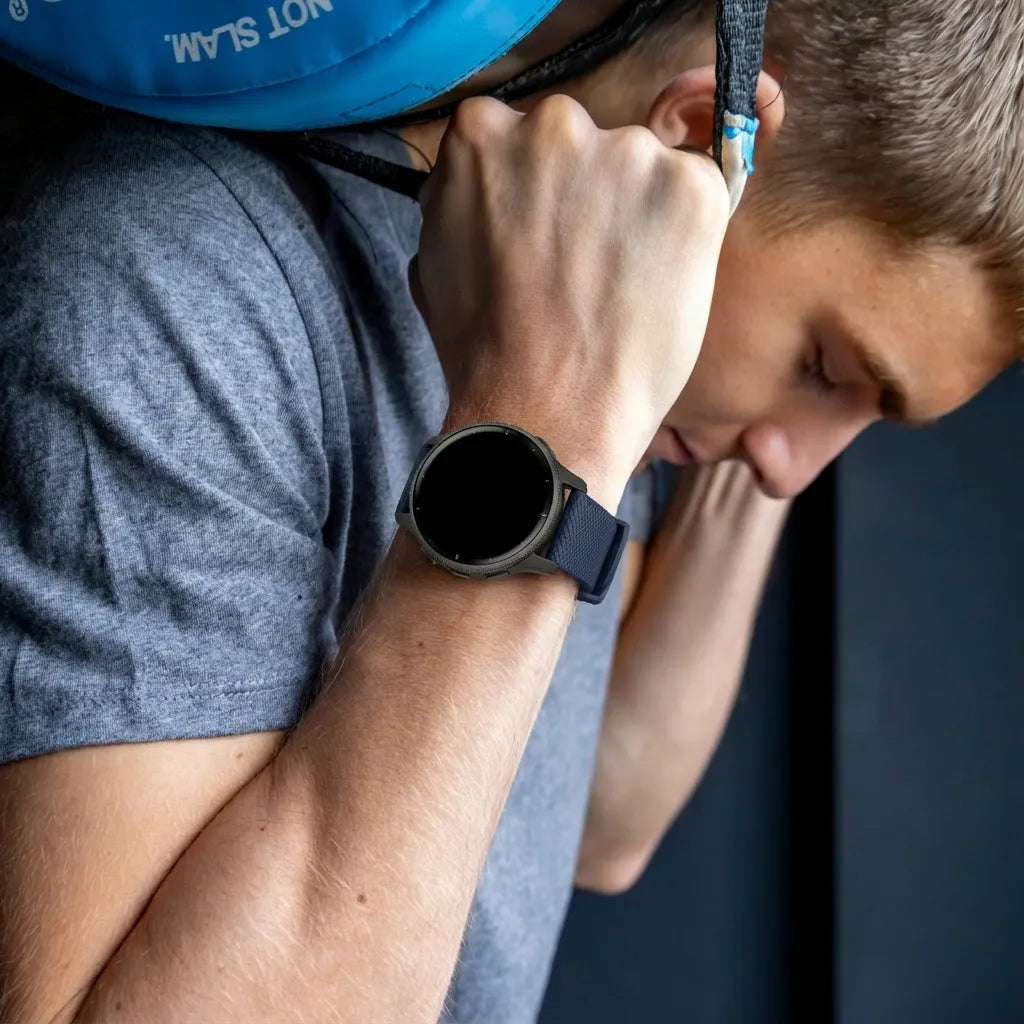 Silicone Strap, dark blue, lifestyle photo