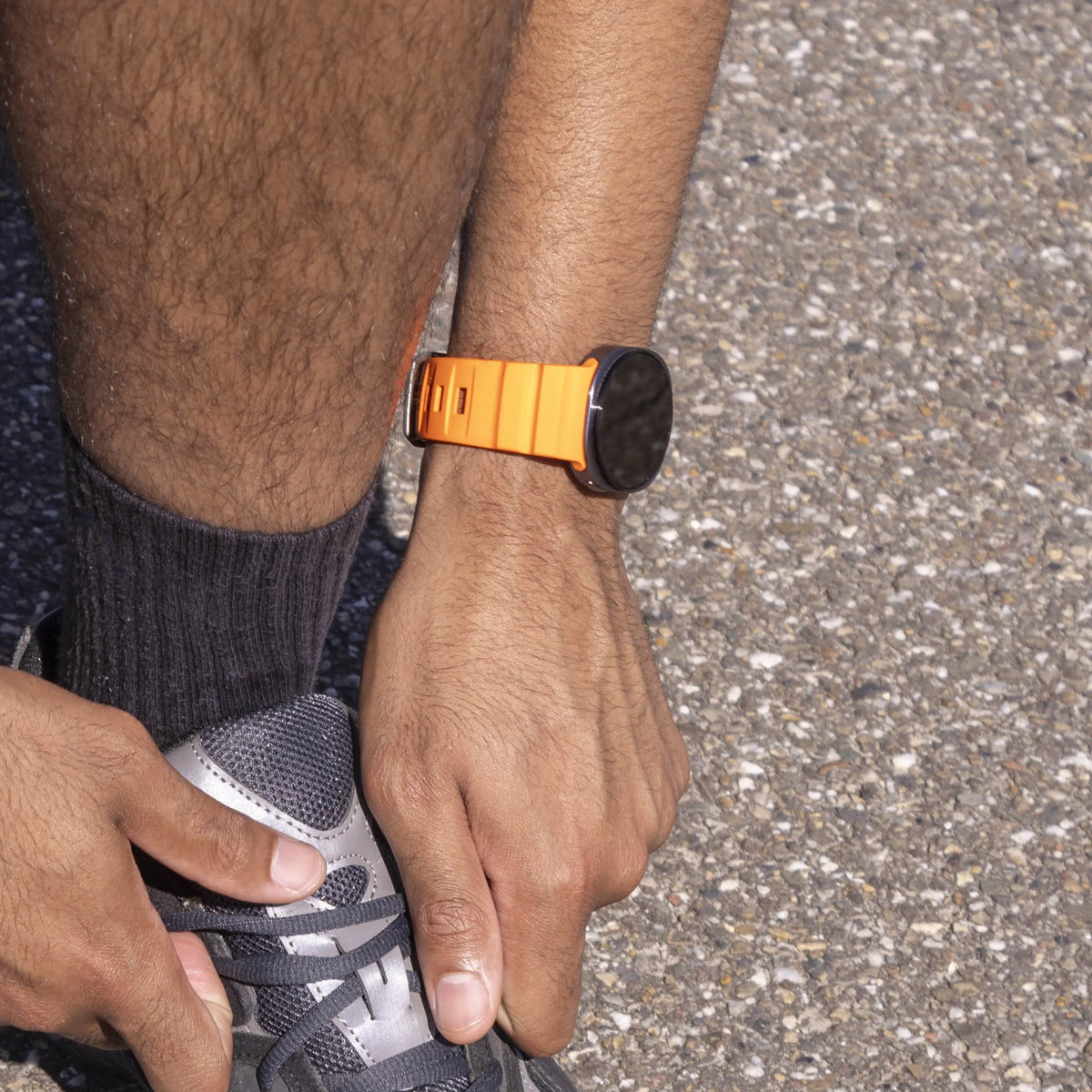 Silicone Strap Extreme, orange, lifestyle photo