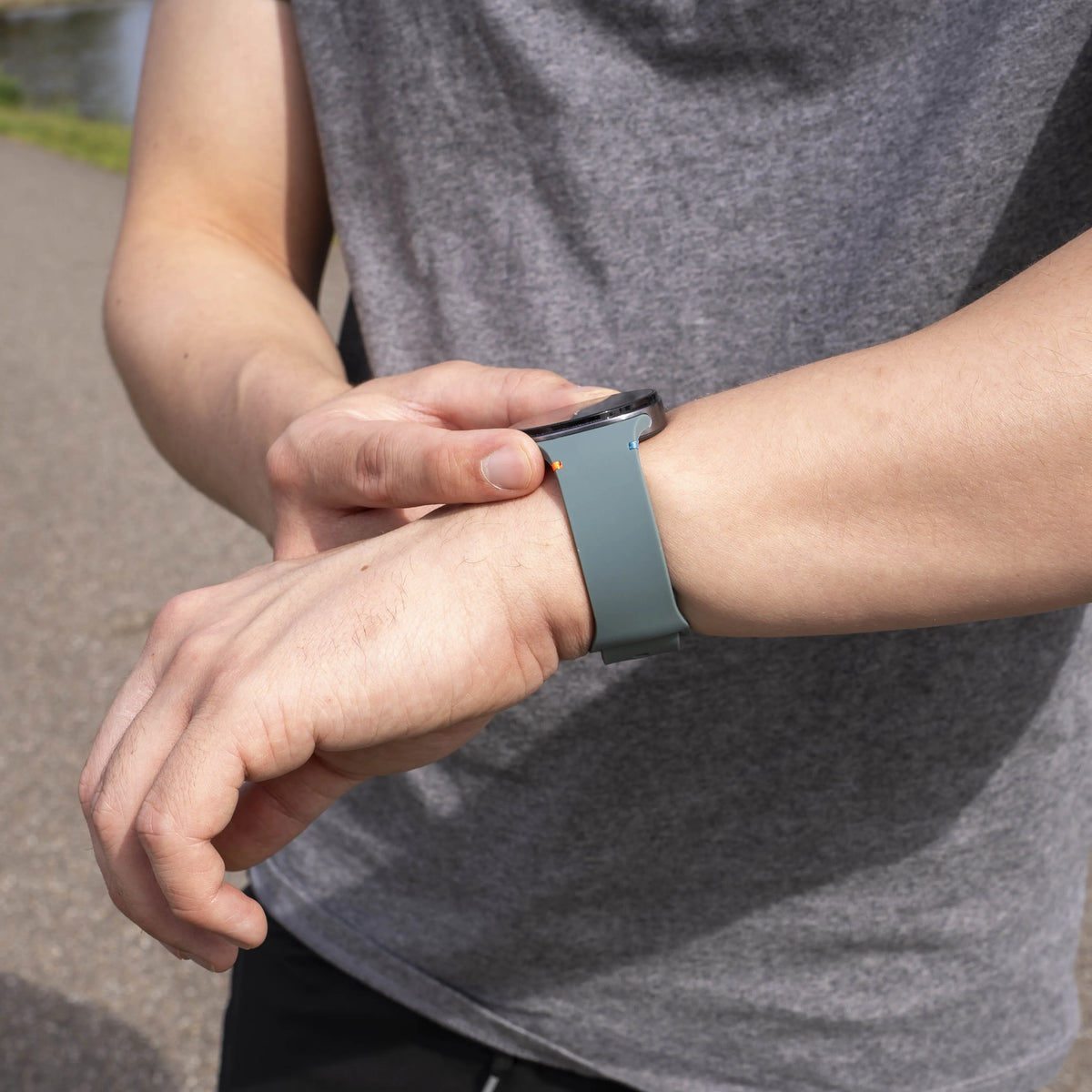 Silicone Strap, viridian, lifestyle photo