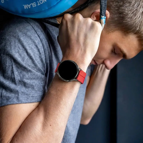 Bandz Garmin Bounce 2 D-Buckle Silicone Strap (Red)