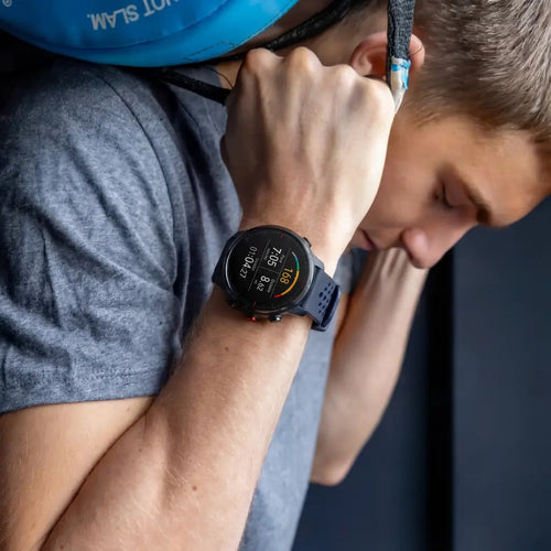 Breathable Silicone Strap, dark blue, lifestyle photo