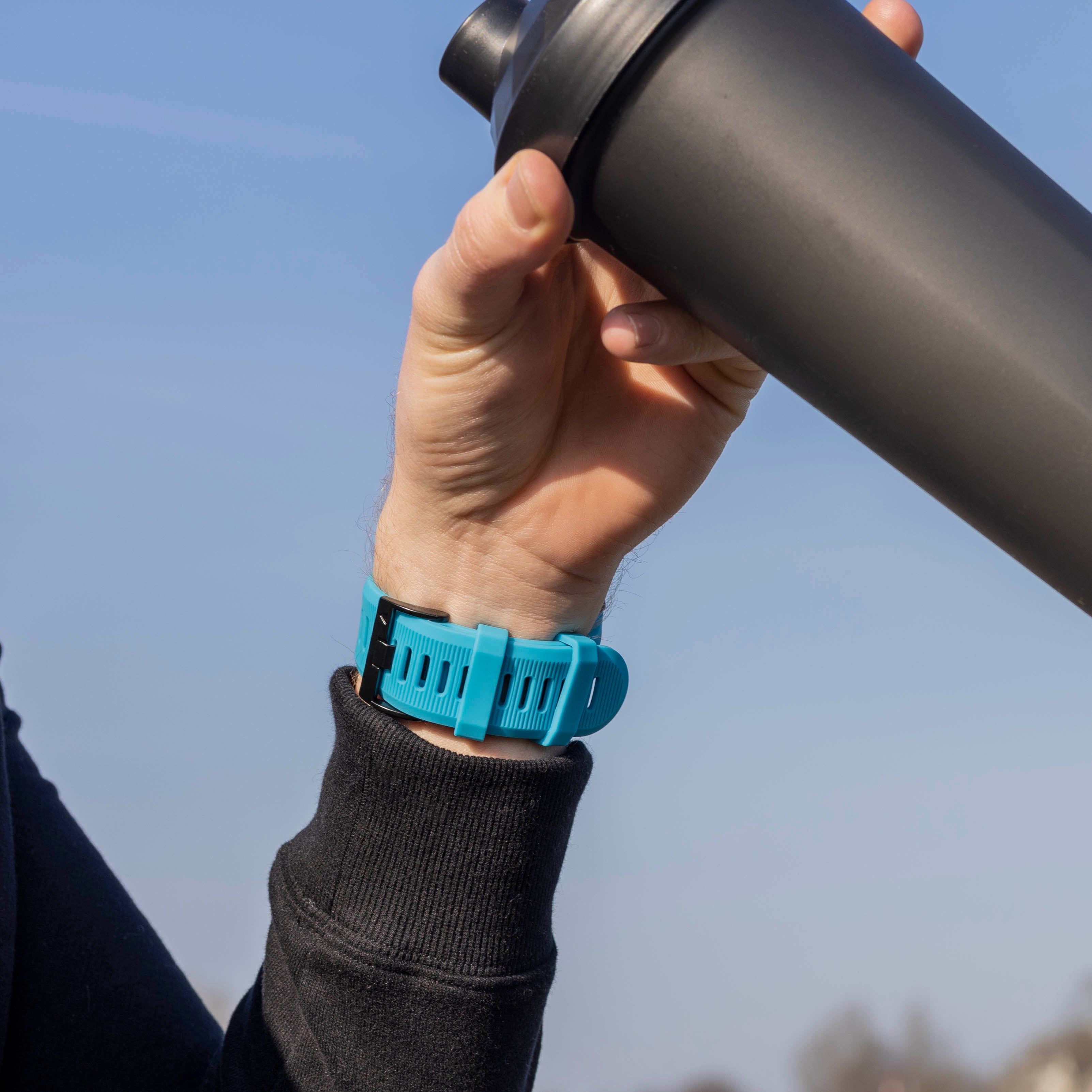 Garmin Fenix 8 - 51mm Silicone Strap (Light Blue)