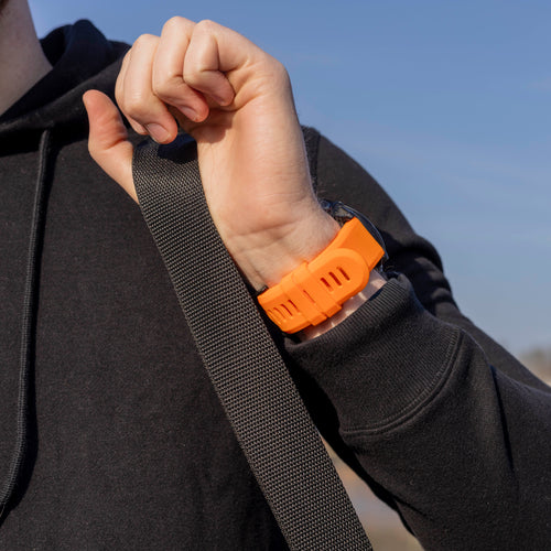 Garmin Quatix 3 / 6x / 7x Solar Silicone Strap (Orange)