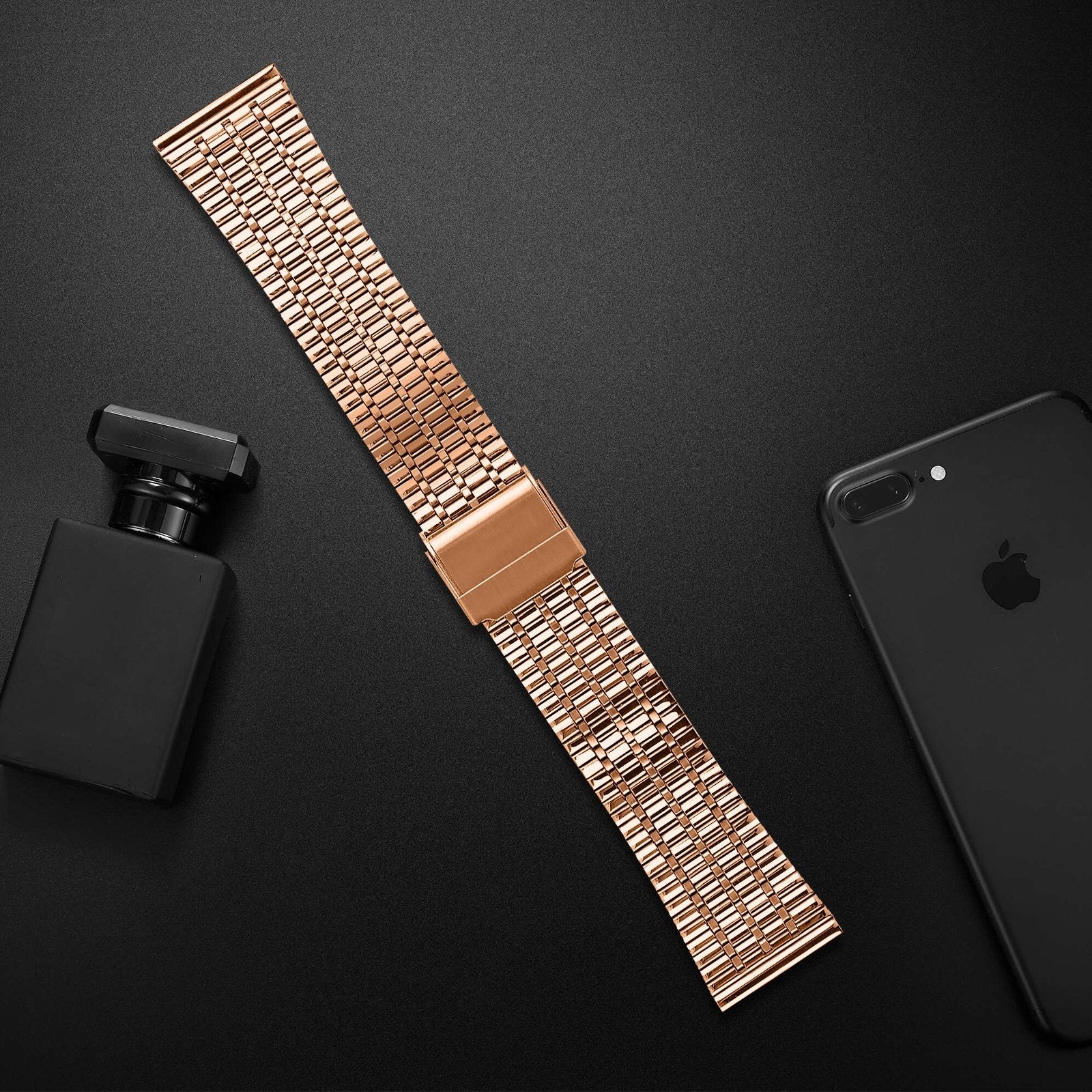 Fine Steel Strap, rose gold, lifestyle photo