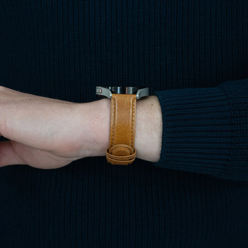 Bandz Amazfit Balance 2 Leather Strap 'Classic' (Brown)