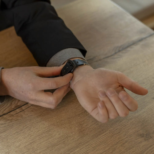 Suunto Run Stitched Leather Strap (Black)