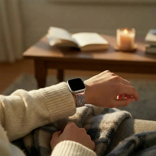 Apple Watch Slim Milanese Strap (Rose Gold Leopard)