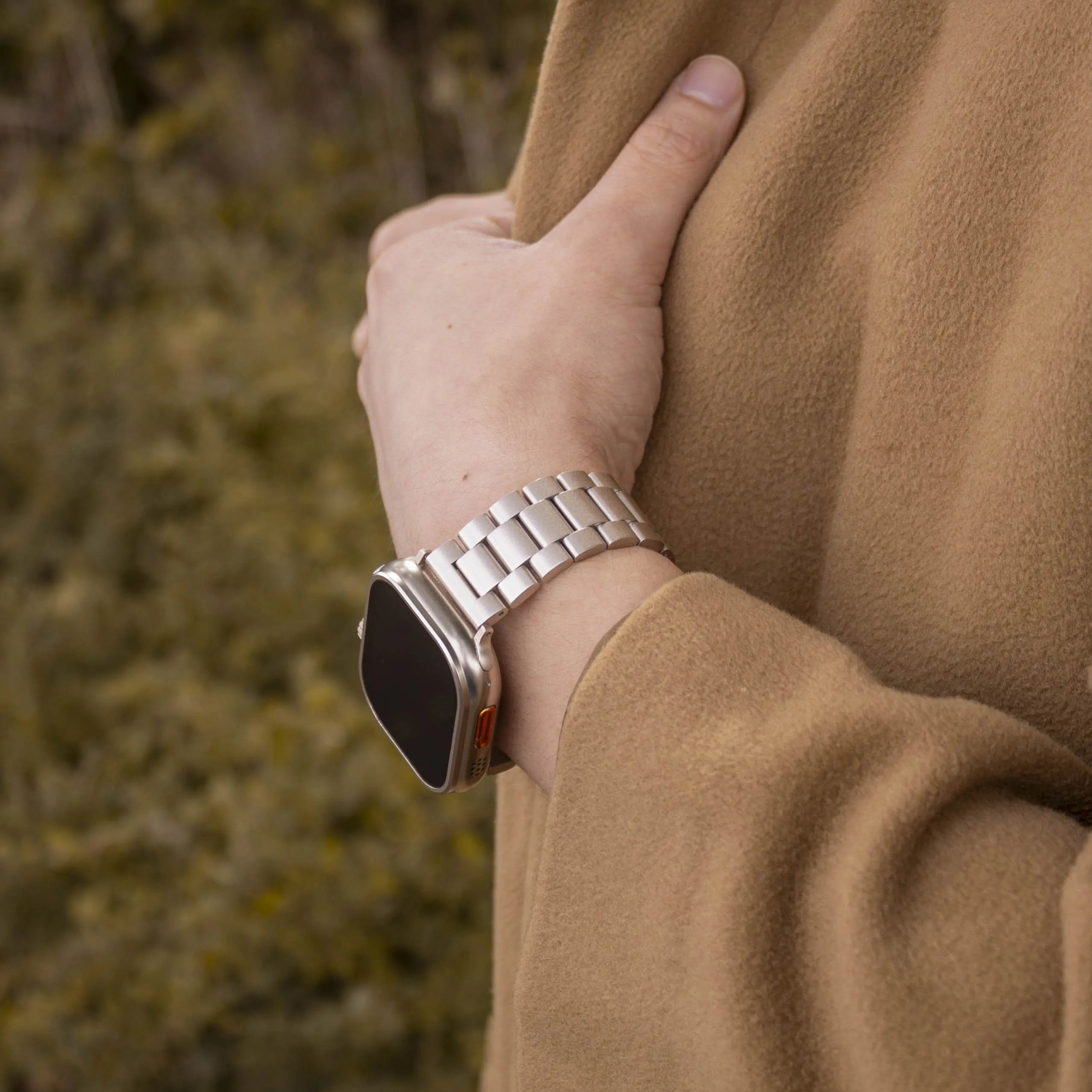 Apple Watch Steel Strap (Starlight)