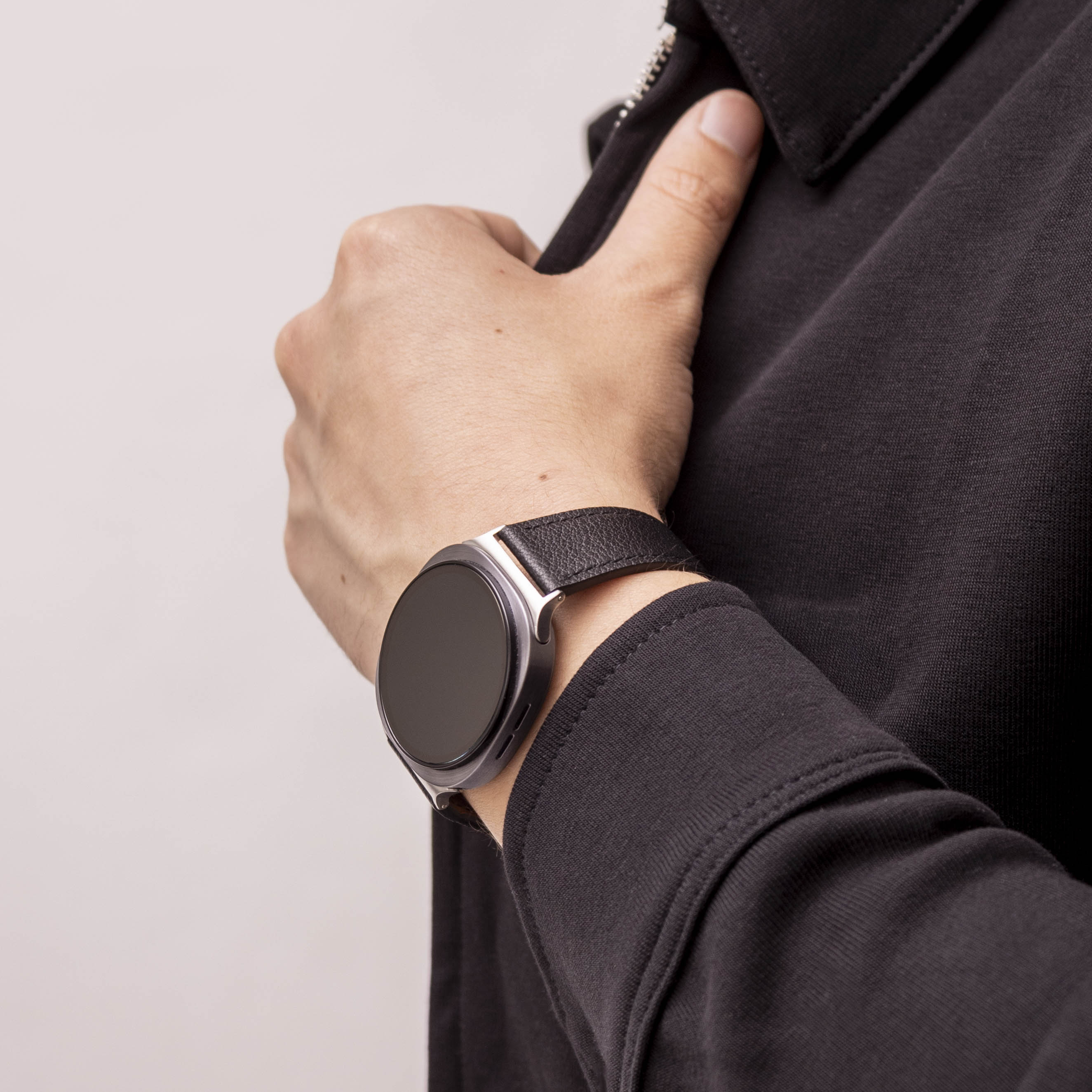 Samsung Galaxy Watch 8 Classic Modern Leather Strap (Black)