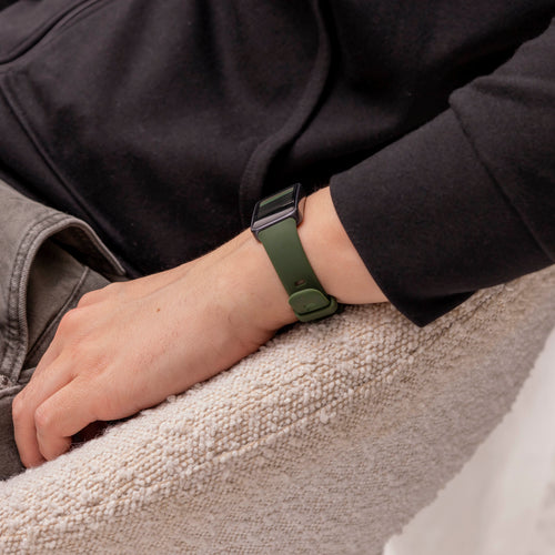 Huawei Band 10 Silicone Classic Strap (Dark Green)