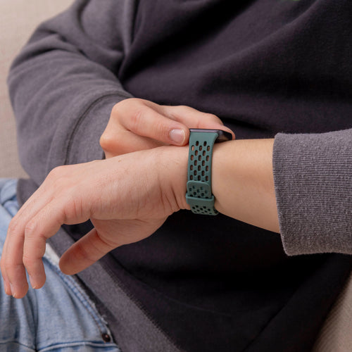 Samsung Galaxy Fit 3 Breathable Silicone Strap (Green)