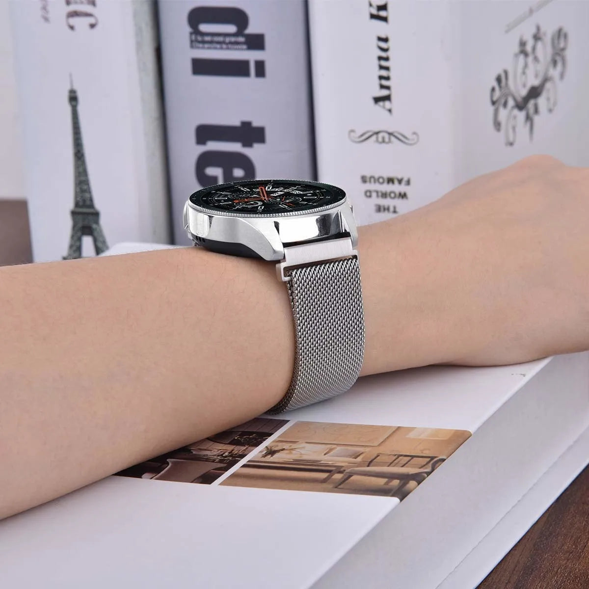 Coros Apex 46mm Milanese Strap (Silver)