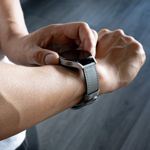 Modern Leather Strap, grey, lifestyle photo