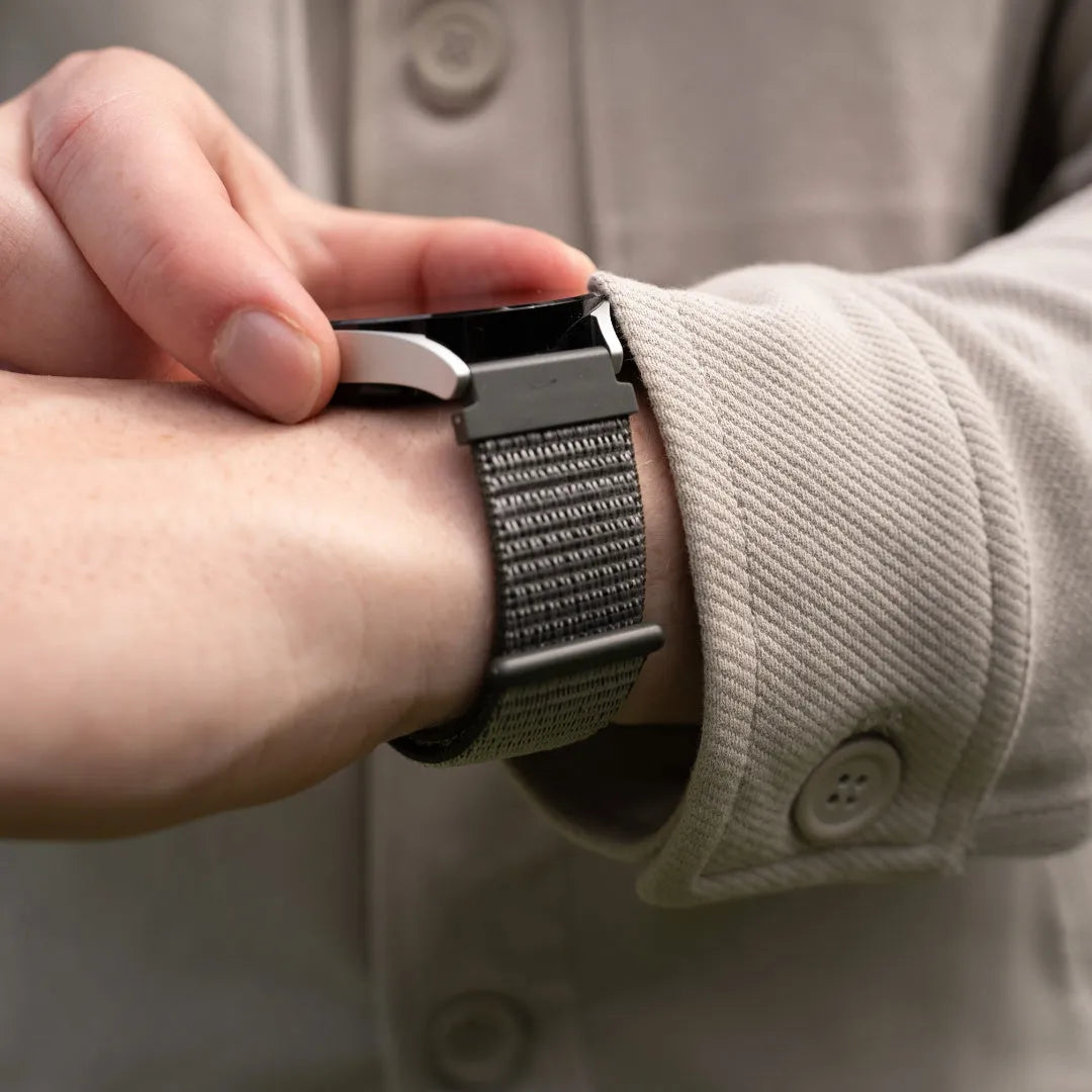 Amazfit Bip 3 (Pro) Nylon Strap (Green/Grey)