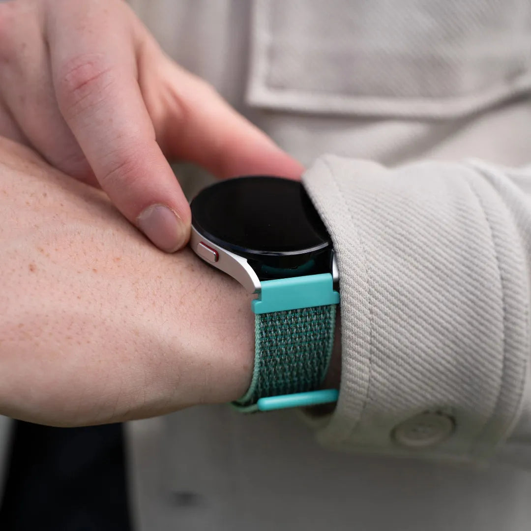 Nylon Strap, mint, lifestyle photo