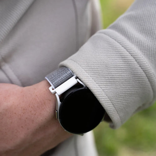 Fossil Gen 4 Venture (HR) Nylon Strap (White/Grey)