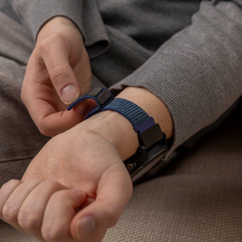 Garmin Enduro 1 / 2 / 3 Nylon Buckle Strap (Blue)