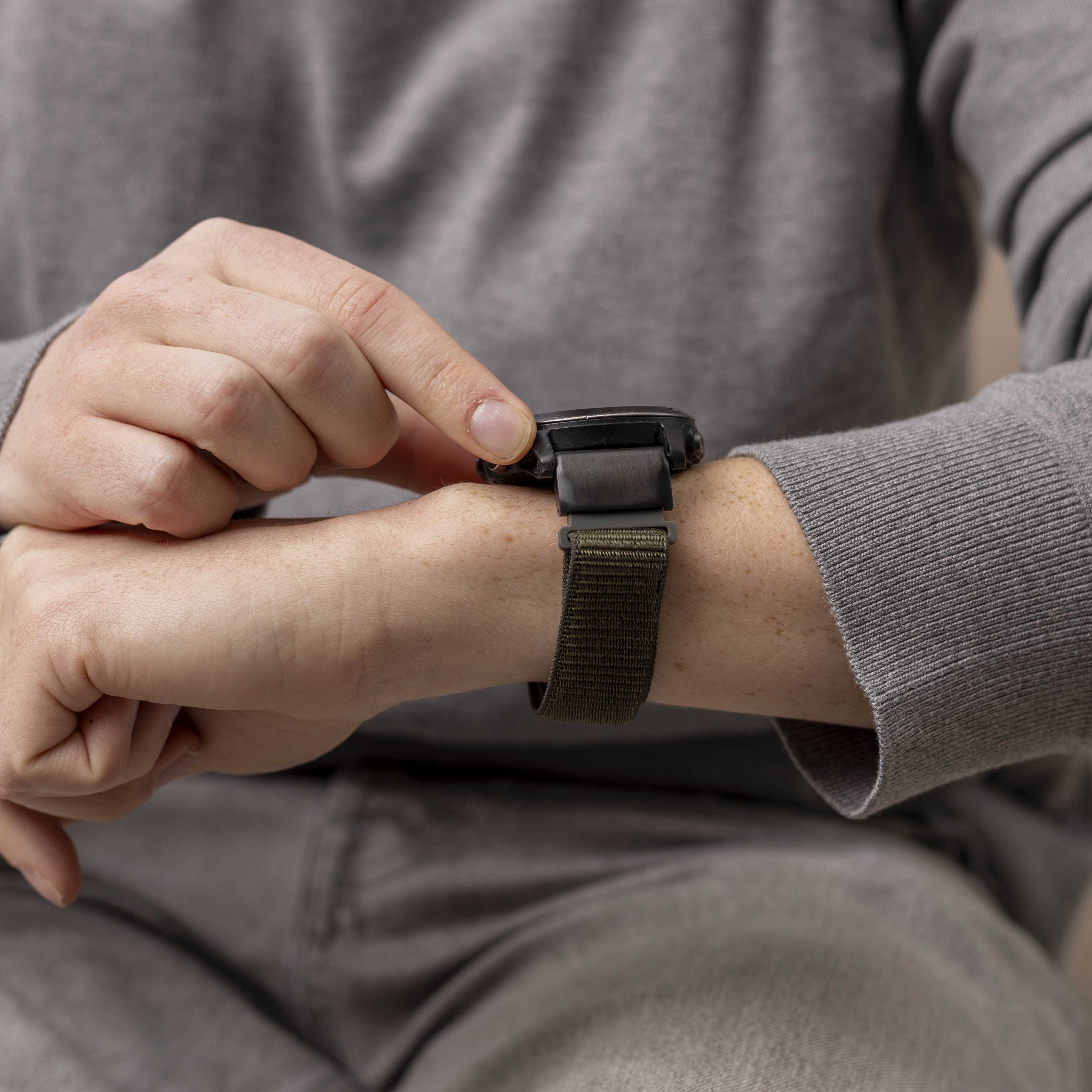 Garmin Quatix 3 / 6x / 7x Solar Nylon Strap (Army Green)