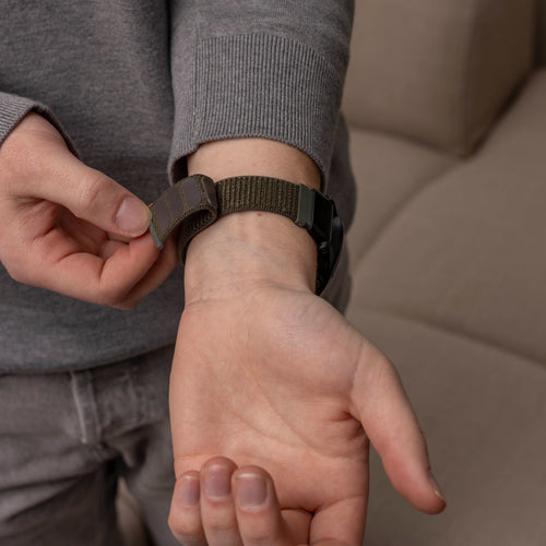 Nylon Strap, army green, lifestyle photo