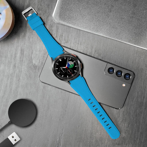 Amazfit Active Twill Silicone Strap (Light Blue)