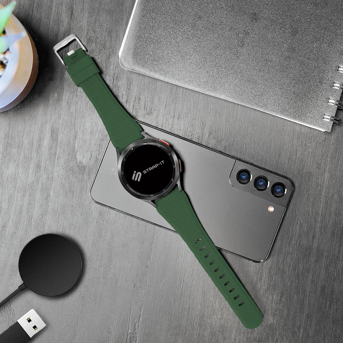 Gard Pro Ultra 2+ Twill Silicone Strap (Army Green)