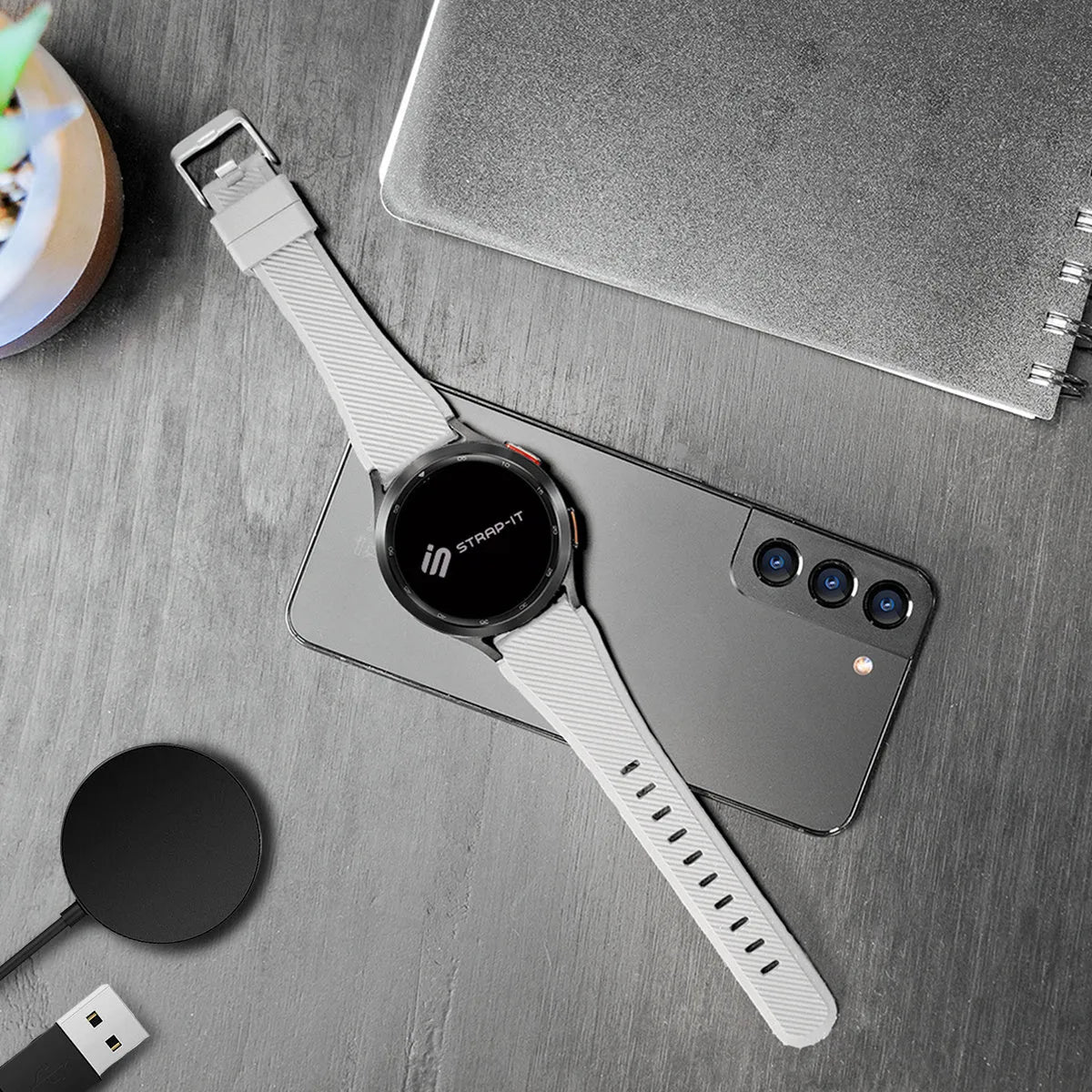 Polar Street X Twill Silicone Strap (White)