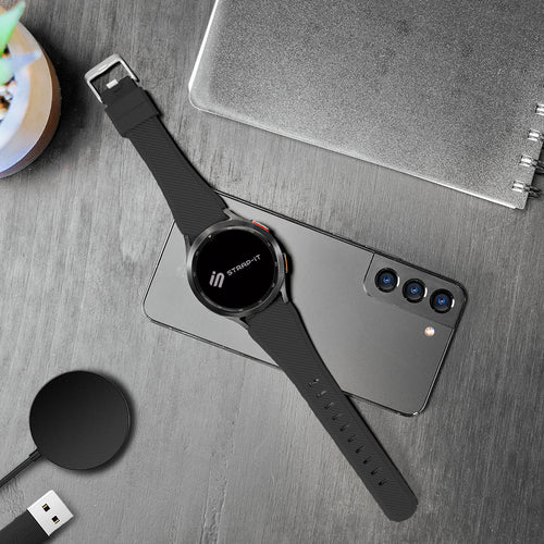 Huawei Watch GT 5 Pro - 46mm Twill Silicone Strap (Black)