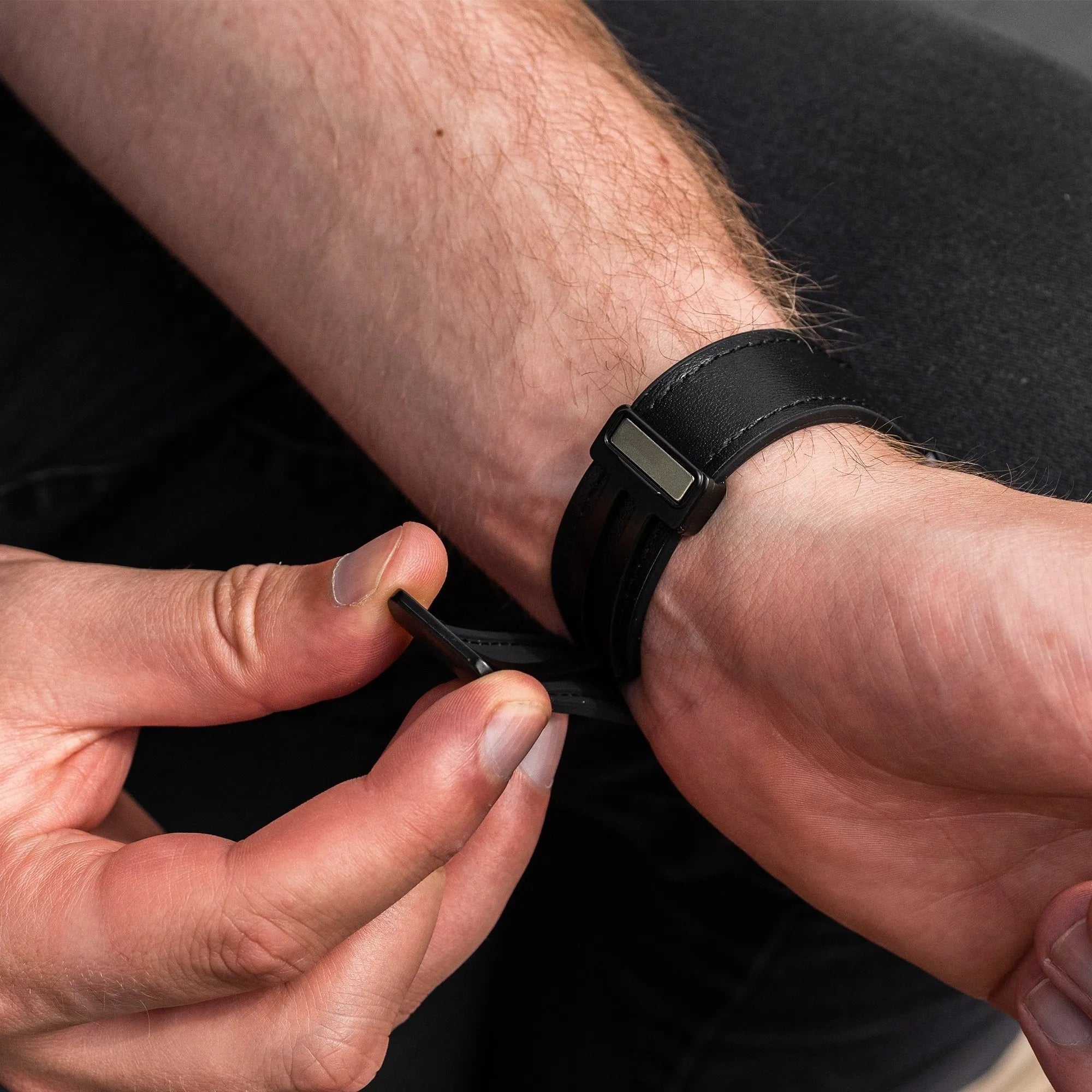 Amazfit Bip 6 Leather Strap with D-Buckle (Black)