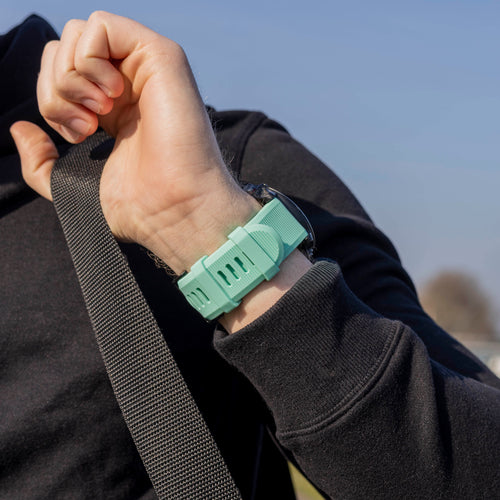 Garmin Quatix 3 / 6x / 7x Solar Silicone Strap (Aqua)
