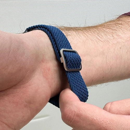 Nylon Adjustable Braided Strap, blue, lifestyle photo