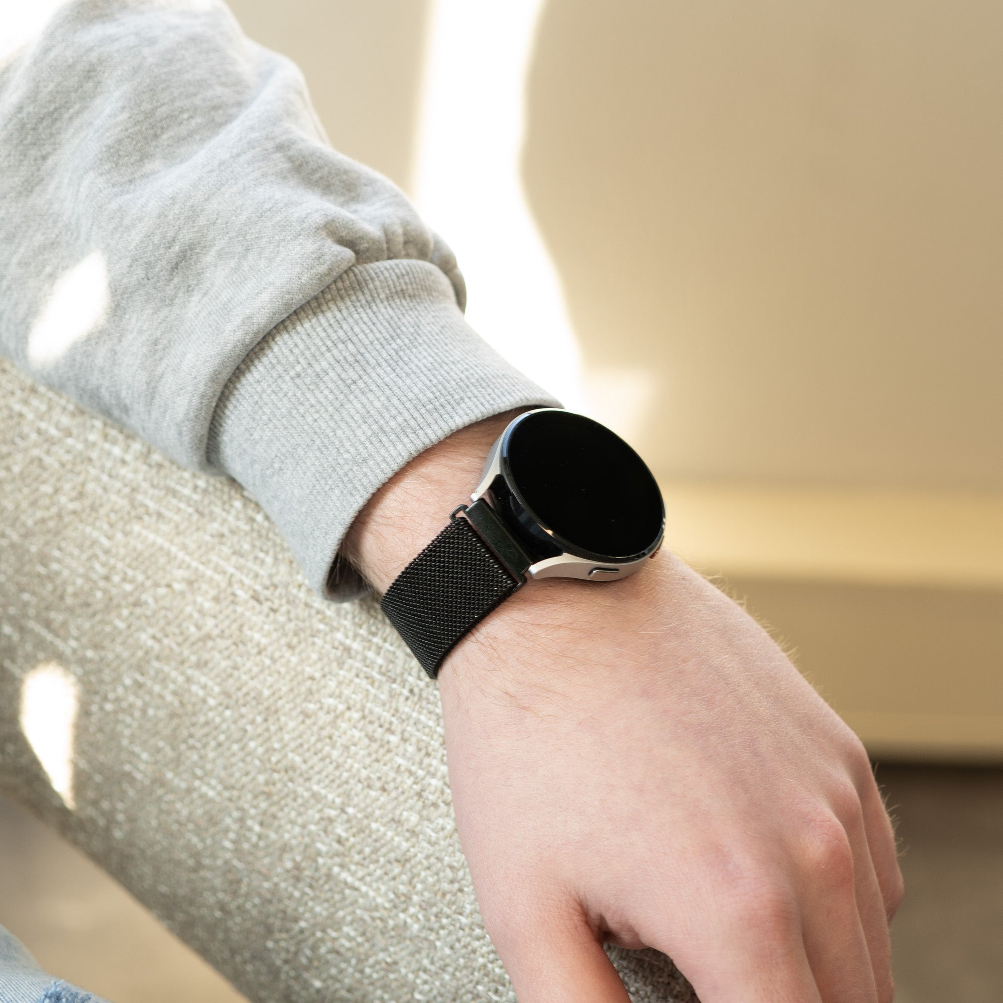 Watch Strap 18mm Milanese - Quick Release (Black)