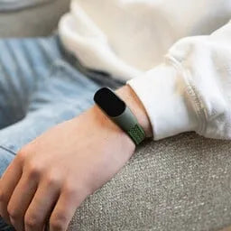 Nylon Mi Braided Strap, green, lifestyle photo